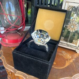 GODINGER Huge SHANNON Crystal Faux Diamond Ring